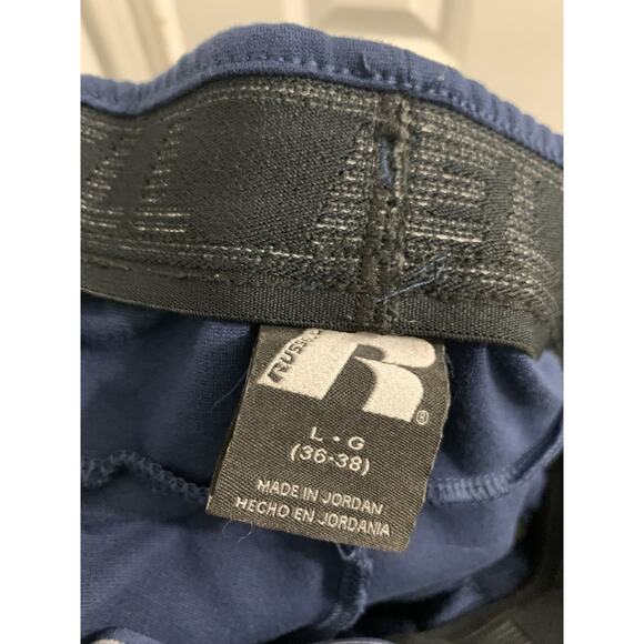 RUSSELL Athletic Men L36-38 Blue Drawstring Zip Side Pocket Active Pants (R) - Picture 6 of 6